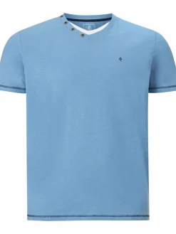 Charles Colby Shirts<Herren T-Shirt - EARL KENDRAYK blau uni