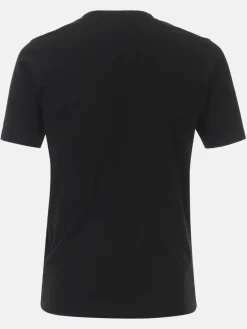 CASAMODA Shirts<Herren T-Shirt - 3er Pack Basic schwarz uni