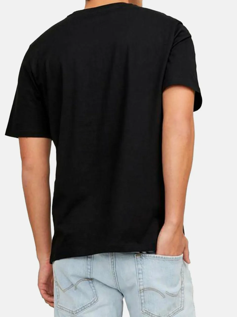 Jack & Jones Shirts<Herren T-Shirt - 3er Pack Basic denim gemustert