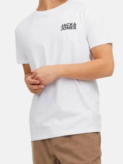 Jack & Jones Shirts<Herren T-Shirt - 3er Pack Corp denim gemustert