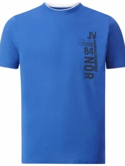 Jan Vanderstorm Shirts<Herren T-Shirt - FLEMMING royal blau bedruckt