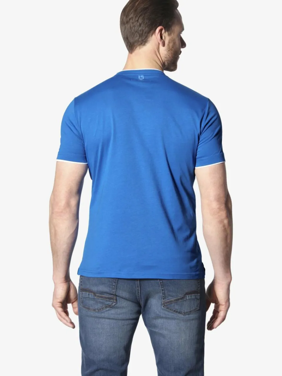 Jan Vanderstorm Shirts<Herren T-Shirt - FLEMMING royal blau bedruckt