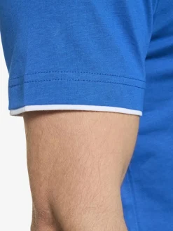 Jan Vanderstorm Shirts<Herren T-Shirt - FLEMMING royal blau bedruckt