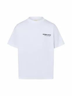 Another Cotton Lab Shirts<Herren T-Shirt - Getaway Oversized weiß uni