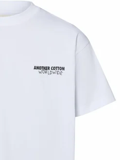 Another Cotton Lab Shirts<Herren T-Shirt - Getaway Oversized weiß uni