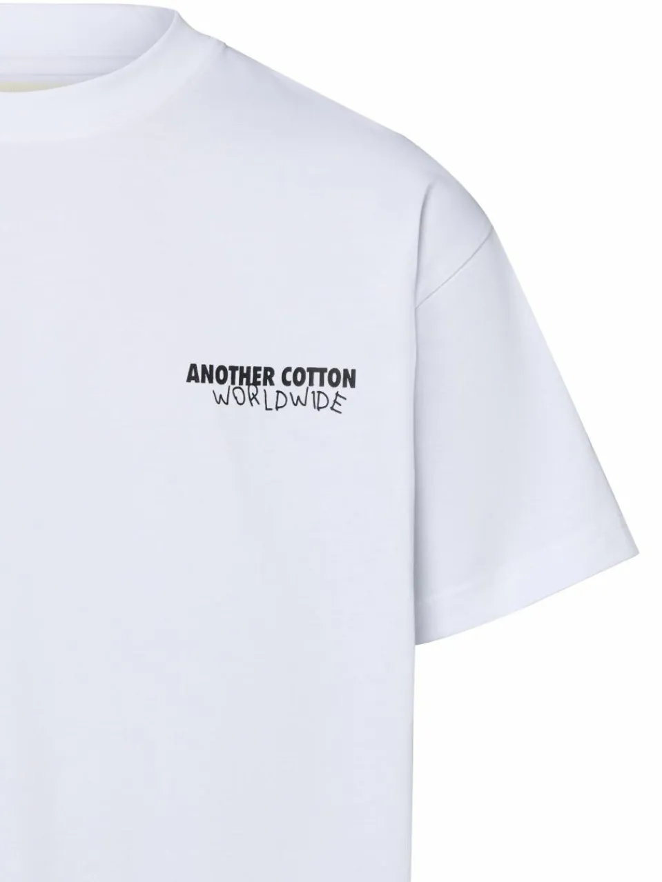 Another Cotton Lab Shirts<Herren T-Shirt - Getaway Oversized weiß uni