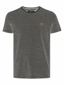 Indicode Shirts<Herren T-Shirt - IDLupko schwarz gestreift