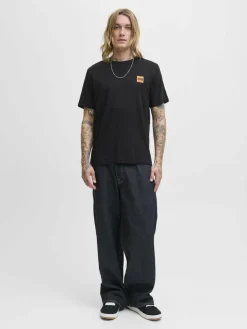 Jack & Jones Shirts<Herren T-Shirt - JJBrandy schwarz uni