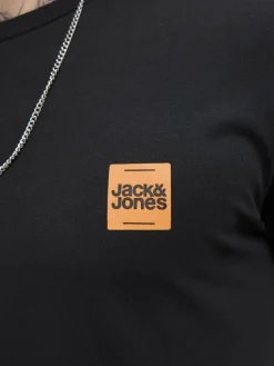 Jack & Jones Shirts<Herren T-Shirt - JJBrandy schwarz uni