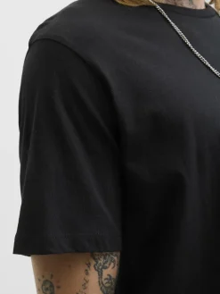 Jack & Jones Shirts<Herren T-Shirt - JJBrandy schwarz uni