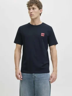 Jack & Jones Shirts<Herren T-Shirt - JJBrandy marine uni