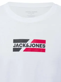 Jack & Jones Shirts<Herren T-Shirt - JJEcorp weiß uni