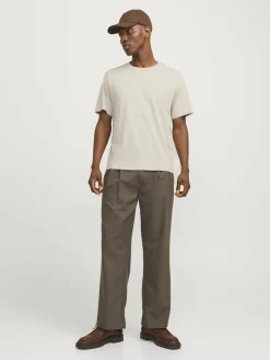 Jack & Jones Shirts<Herren T-Shirt - JJECorp sand uni