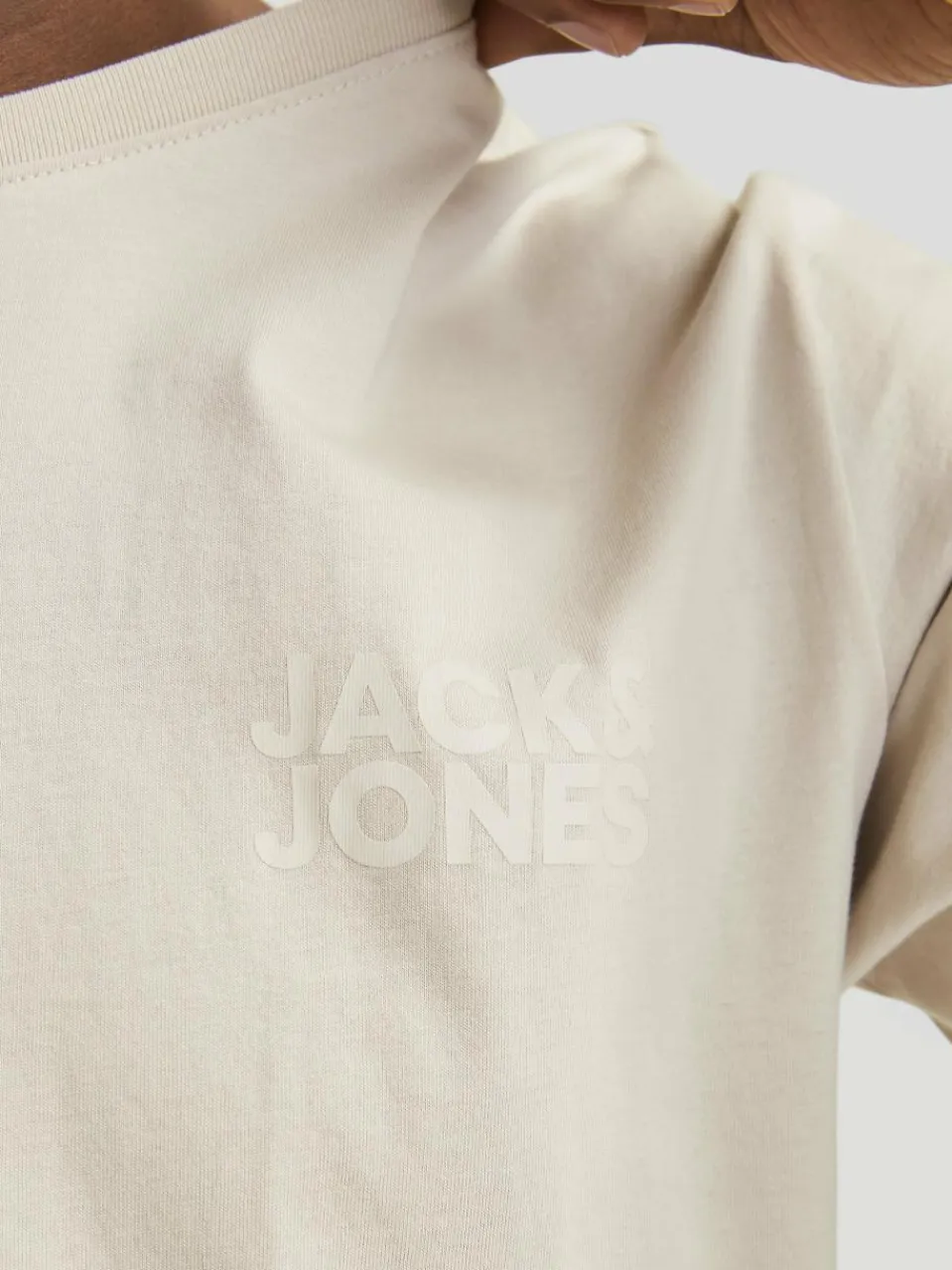 Jack & Jones Shirts<Herren T-Shirt - JJECorp sand uni