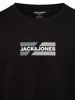 Jack & Jones Shirts<Herren T-Shirt - JJEcorp schwarz uni