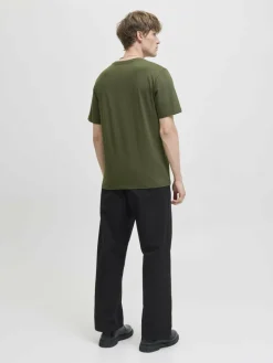 Jack & Jones Shirts<Herren T-Shirt - JJECorp khaki uni