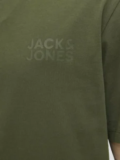 Jack & Jones Shirts<Herren T-Shirt - JJECorp khaki uni