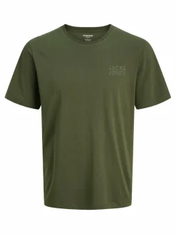 Jack & Jones Shirts<Herren T-Shirt - JJECorp khaki uni