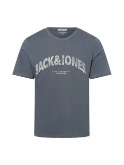 Jack & Jones Shirts<Herren T-Shirt - Joralmeria blau bedruckt