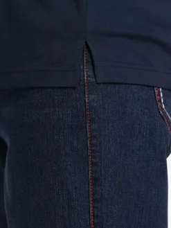 Jan Vanderstorm Shirts<Herren T-Shirt - LINDRAD blau bedruckt