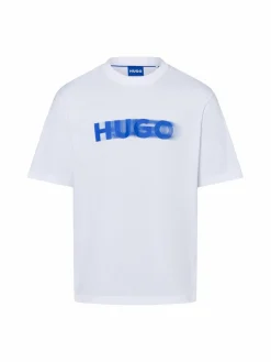 HUGO BLUE Shirts<Herren T-Shirt - Nalax weiß bedruckt