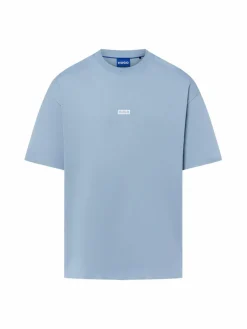 HUGO BLUE Shirts<Herren T-Shirt - Nalono hellblau uni