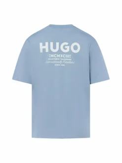 HUGO BLUE Shirts<Herren T-Shirt - Nalono hellblau uni