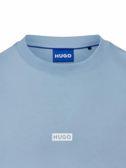 HUGO BLUE Shirts<Herren T-Shirt - Nalono hellblau uni