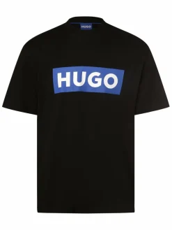 HUGO BLUE Shirts<Herren T-Shirt - Nico schwarz bedruckt