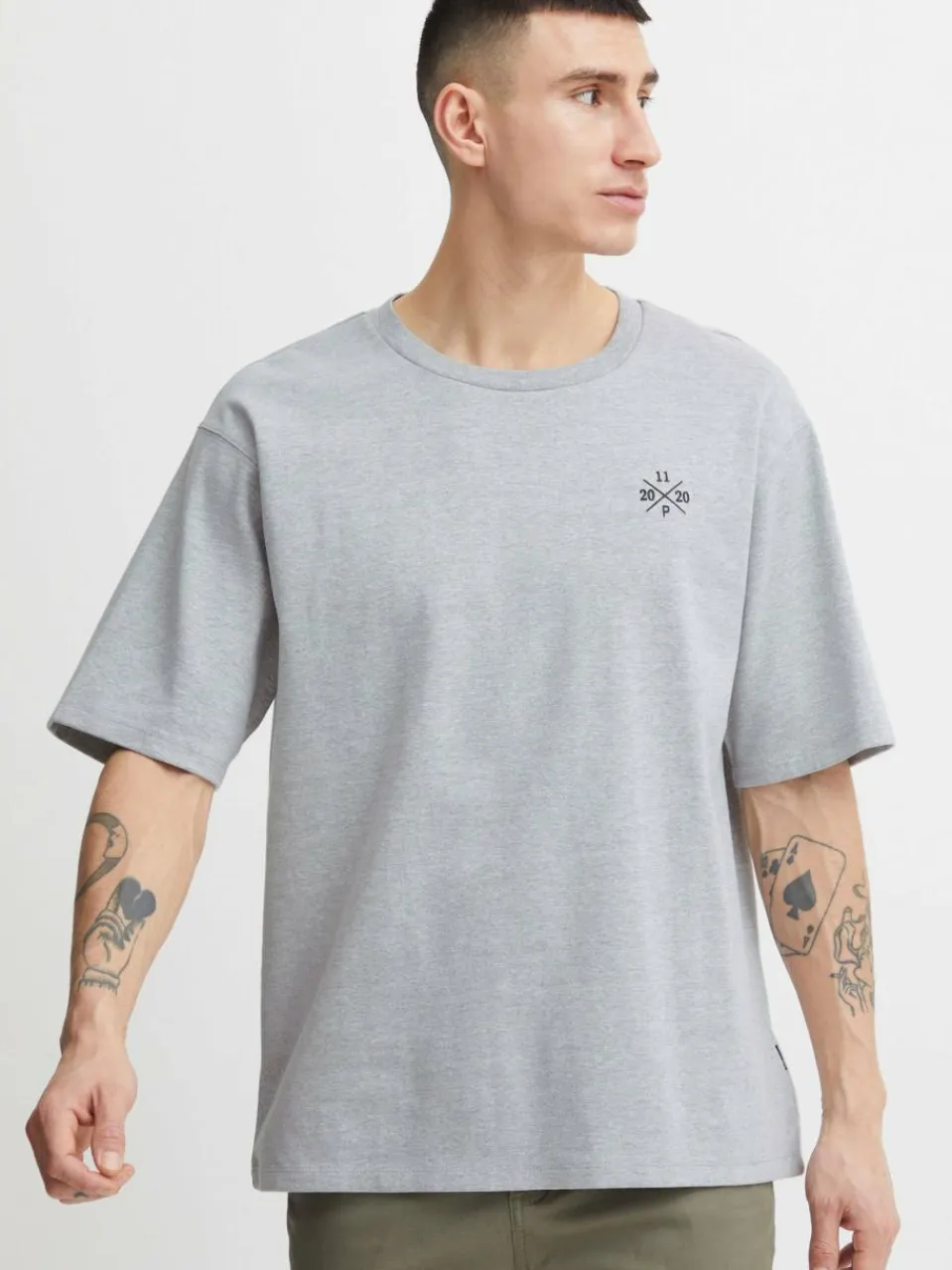 11 Project Shirts<Herren T-Shirt - PROlie grau gemustert