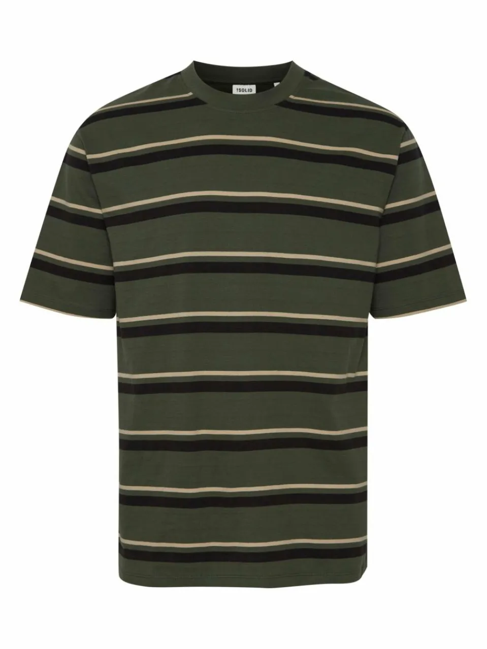 Solid Shirts<Herren T-Shirt - SDVicente grün gestreift