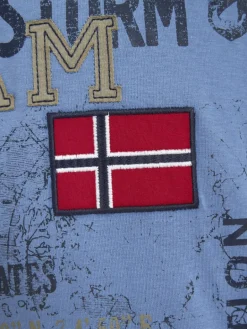 Jan Vanderstorm Shirts<Herren T-Shirt - SÖLVE blau uni