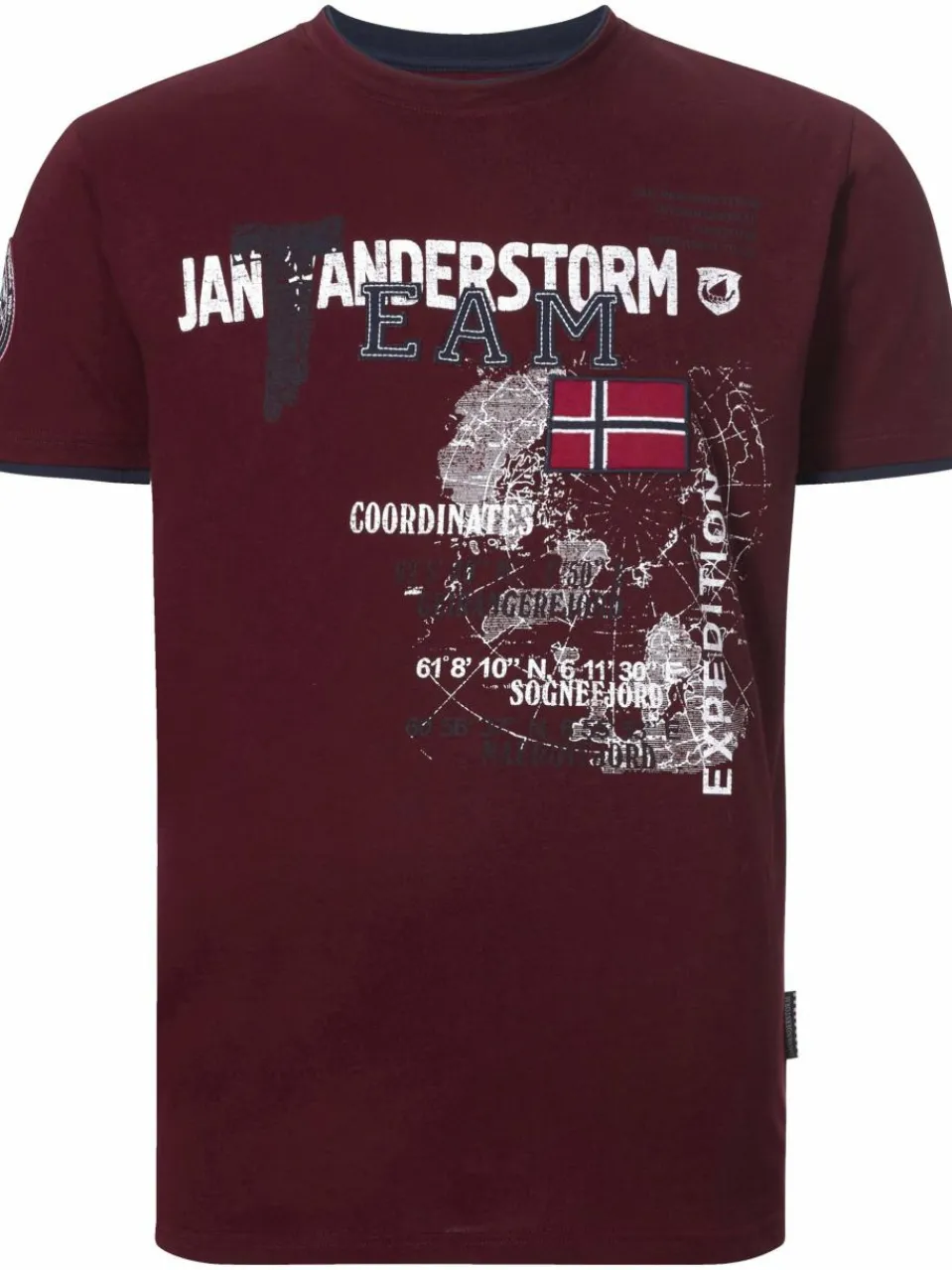 Jan Vanderstorm Shirts<Herren T-Shirt - SÖLVE rot uni