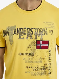 Jan Vanderstorm Shirts<Herren T-Shirt - SÖLVE gelb uni