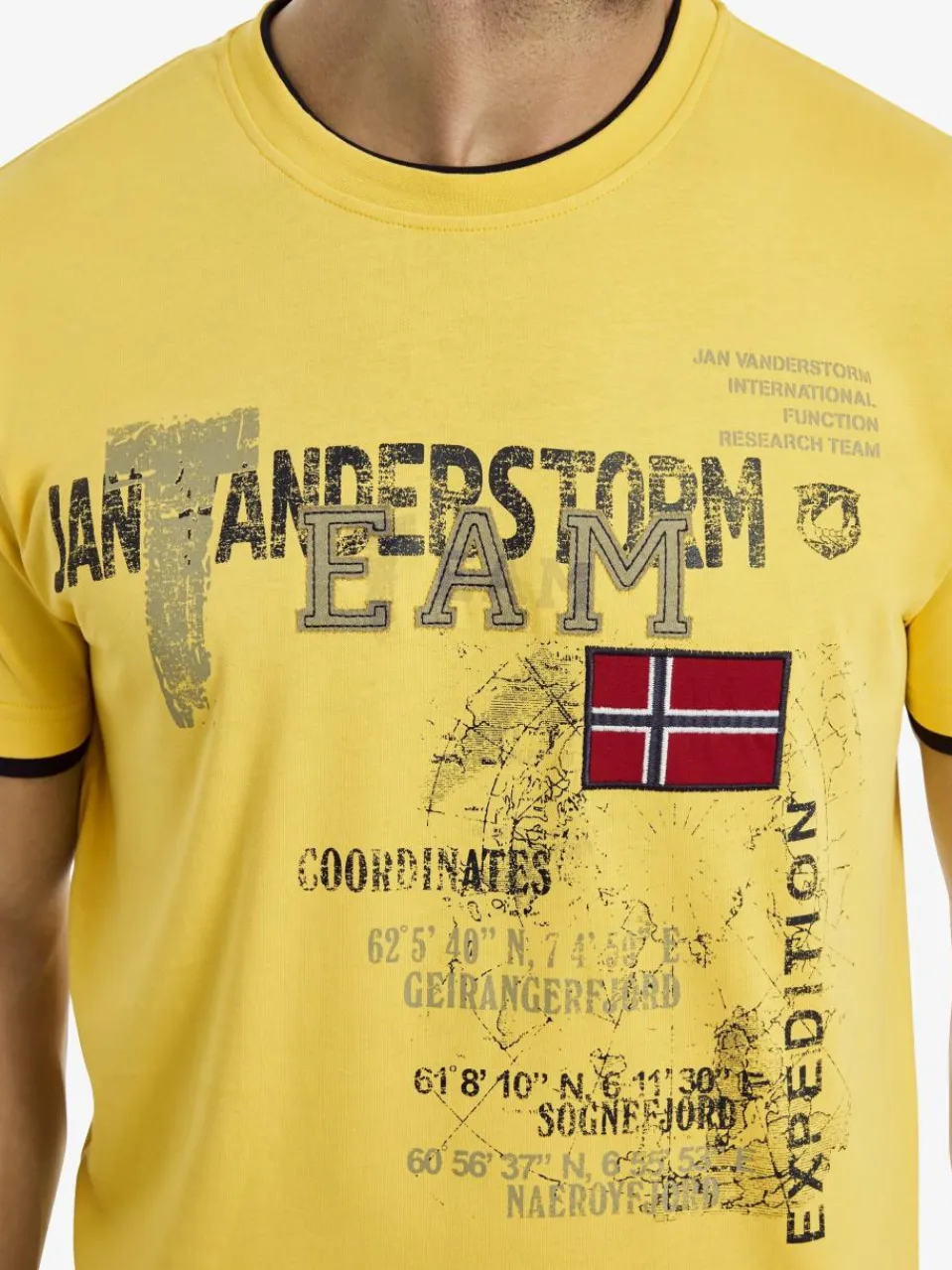 Jan Vanderstorm Shirts<Herren T-Shirt - SÖLVE gelb uni
