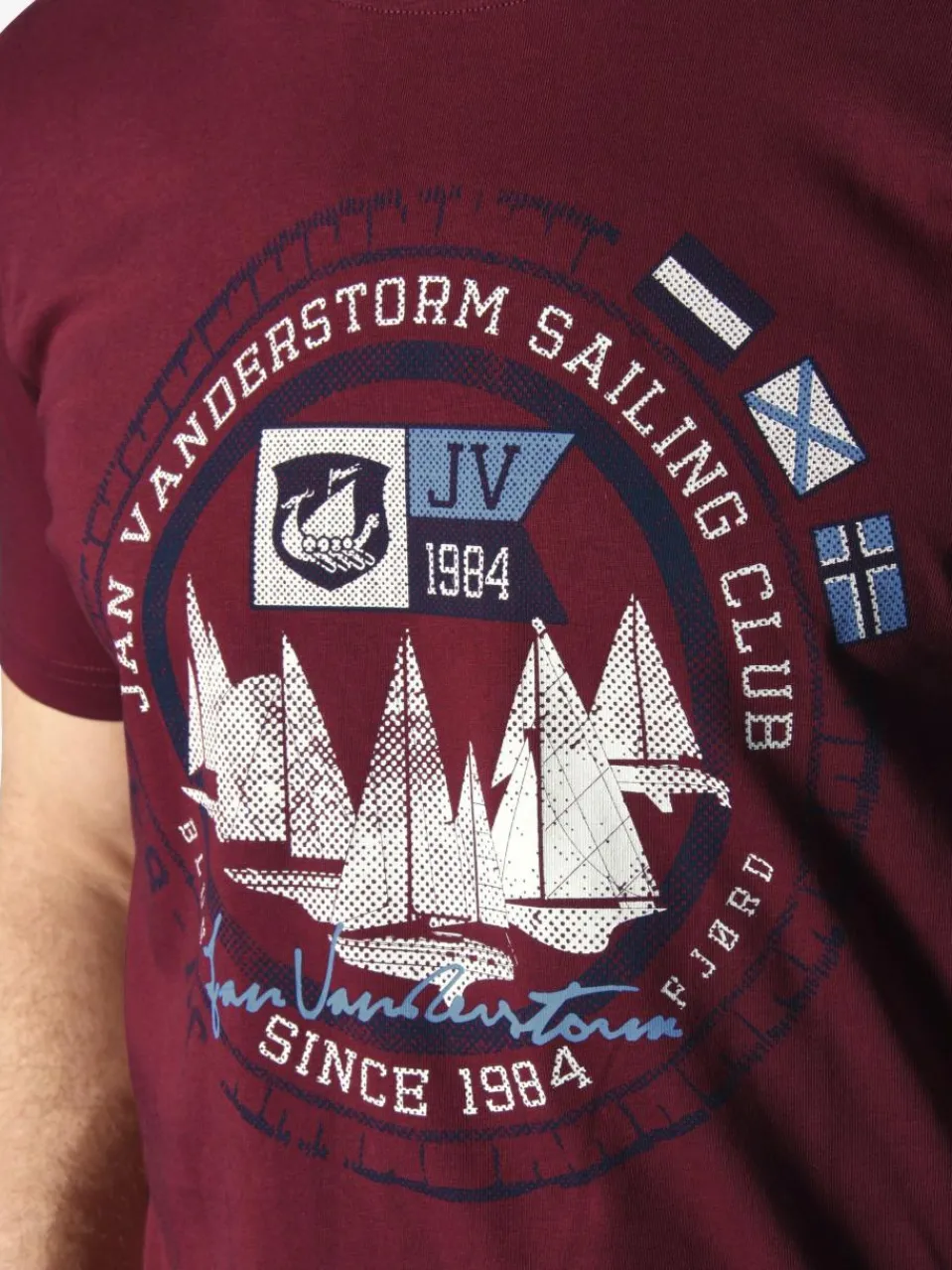 Jan Vanderstorm Shirts<Herren T-Shirt - TERNO rot uni