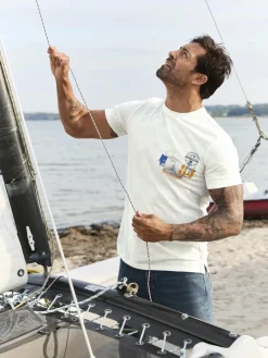 Jan Vanderstorm Shirts<Herren T-Shirt - TUPPE weiß bedruckt