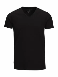 Seidensticker Shirts<Herren T-Shirt - Uni schwarz uni