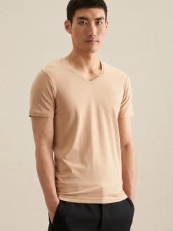 Seidensticker Shirts<Herren T-Shirt - Uni nude uni