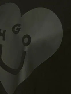 HUGO BLUE Shirts<Herren T-Shirt - Vintage Tee_B_5 schwarz grau bedruckt