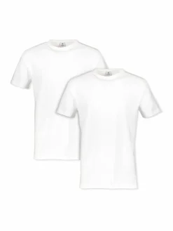 LERROS Shirts<Herren T-Shirt Doppelpack weiß uni