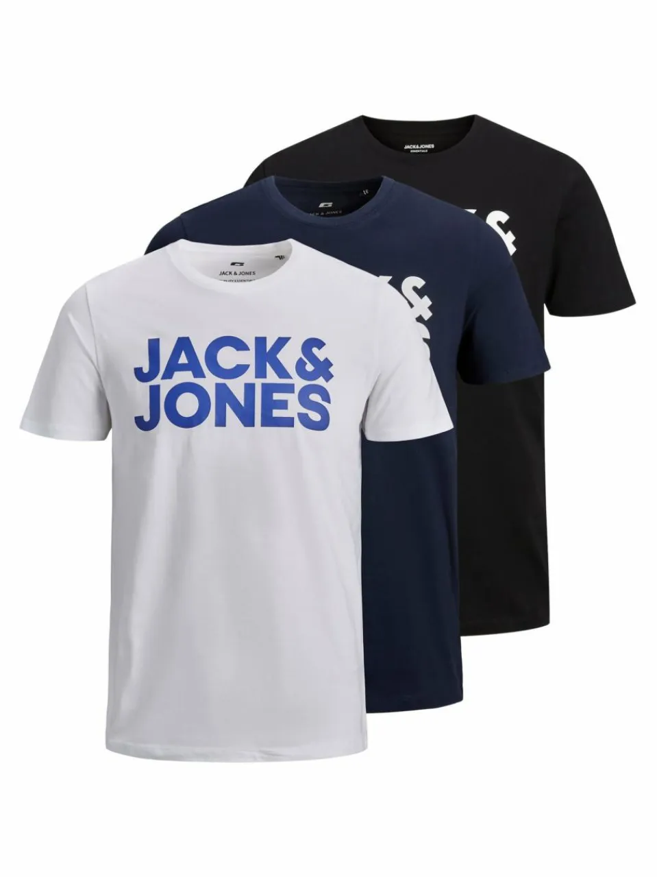 Jack & Jones Shirts<Herren T-Shirt 3er Pack mehrfarbig uni