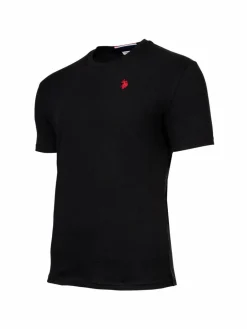 U.S. Polo Assn. Shirts<Herren T-Shirt 1er Pack schwarz uni