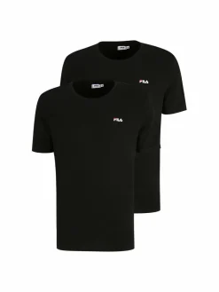 FILA Shirts<Herren T-Shirt 2er Pack schwarz uni