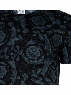 Versace Jeans Shirts<Herren T-Shirt 1er Pack schwarz gemustert