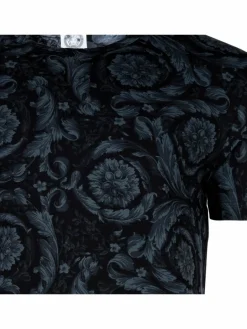 Versace Jeans Shirts<Herren T-Shirt 1er Pack schwarz gemustert