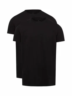 Ragman Shirts<Herren T-Shirt im 2er-Pack schwarz uni
