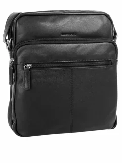 Bodenschatz Taschen & Rucksäcke<Herren Umhängetasche schwarz uni