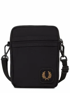 Fred Perry Taschen & Rucksäcke<Herren Umhängetasche schwarz uni