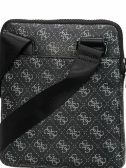 Herren GUESS Taschen & Rucksäcke>Herren Umhängetasche - Milano Eco Grain Double Crossbody Flat